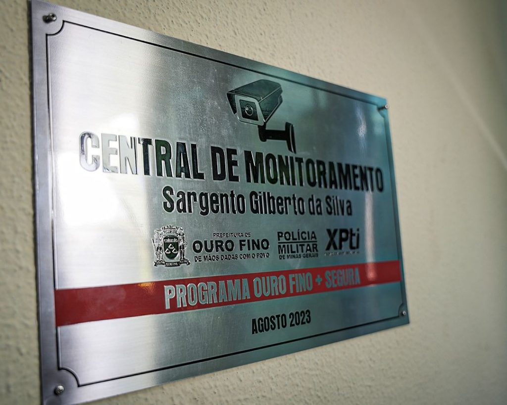 OURO FINO -MG INAUGURA CENTRAL DE VIDEOMONITORAMENTO DA CIDADE